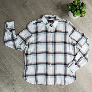BANANA REPUBLIC Plaid Dillon Classic Fit Long Sleeve Button Down Shirt